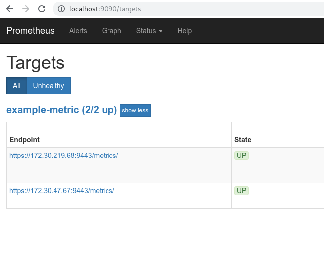 prometheus targets